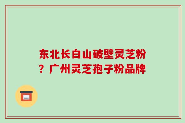 东北长白山破壁灵芝粉?广州灵芝孢子粉品牌