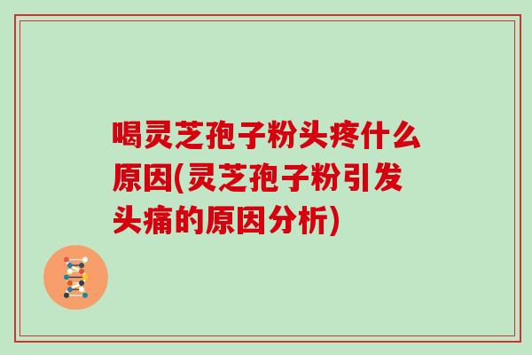 喝灵芝孢子粉头疼什么原因(灵芝孢子粉引发头痛的原因分析)