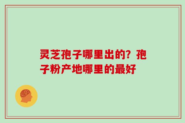 灵芝孢子哪里出的?孢子粉产地哪里的最好