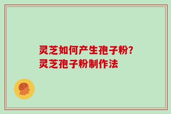 灵芝如何产生孢子粉?灵芝孢子粉制作法