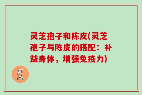 灵芝孢子和陈皮(灵芝孢子与陈皮的搭配:补益身体,增强免疫力)