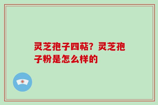 灵芝孢子四萜?灵芝孢子粉是怎么样的