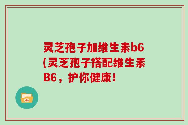 灵芝孢子加维生素b6(灵芝孢子搭配维生素B6,护你健康!
