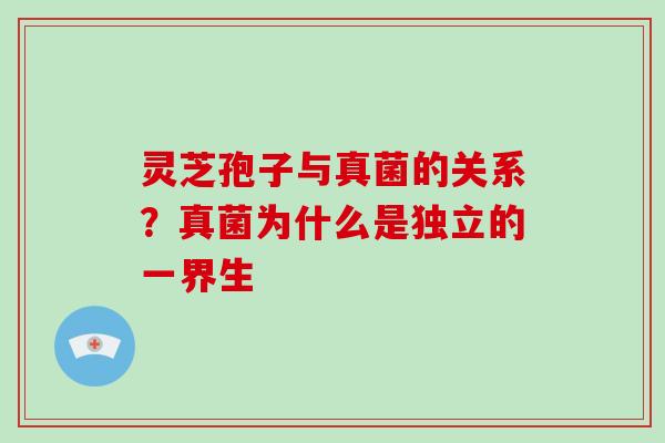 灵芝孢子与真菌的关系？真菌为什么是独立的一界生