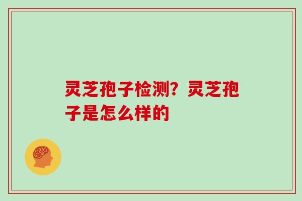 灵芝孢子检测?灵芝孢子是怎么样的