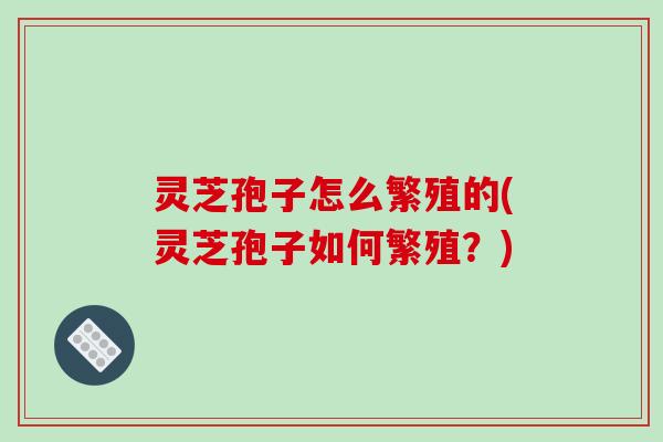 灵芝孢子怎么繁殖的(灵芝孢子如何繁殖？)