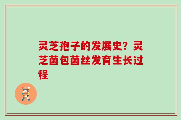 灵芝孢子的发展史?灵芝菌包菌丝发育生长过程