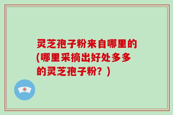 灵芝孢子粉来自哪里的(哪里采摘出好处多多的灵芝孢子粉?)