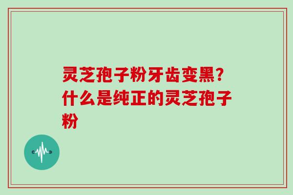 灵芝孢子粉牙齿变黑?什么是纯正的灵芝孢子粉