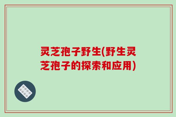 灵芝孢子野生(野生灵芝孢子的探索和应用)