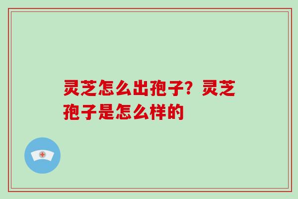 灵芝怎么出孢子?灵芝孢子是怎么样的