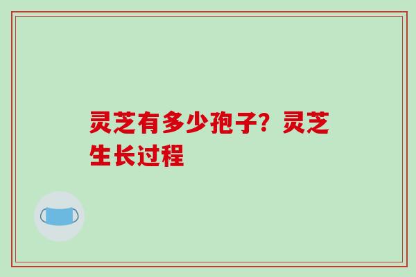 灵芝有多少孢子?灵芝生长过程