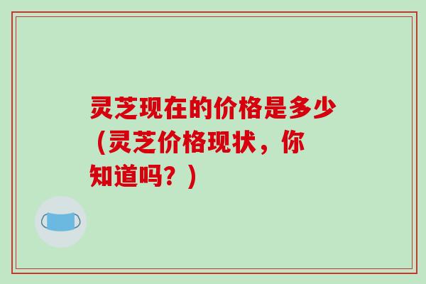 灵芝现在的价格是多少 (灵芝价格现状，你知道吗？)