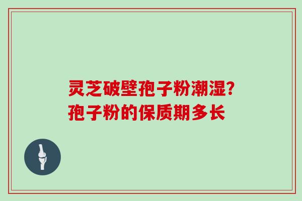 灵芝破壁孢子粉潮湿?孢子粉的保质期多长