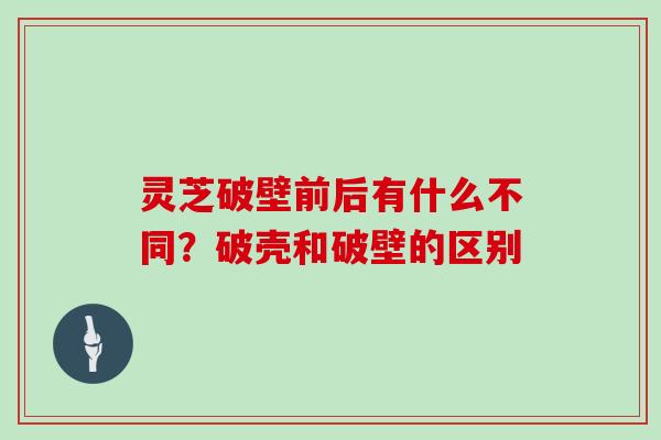 灵芝破壁前后有什么不同?破壳和破壁的区别