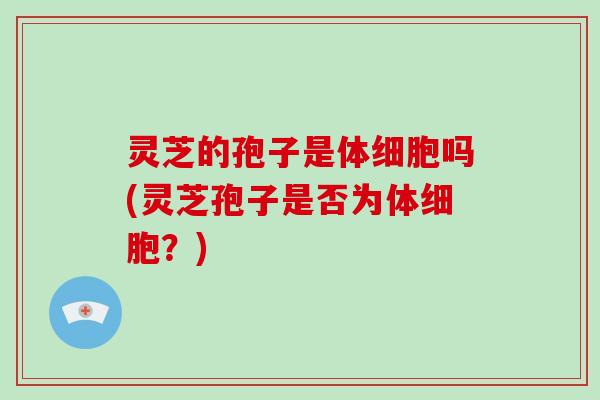 灵芝的孢子是体细胞吗(灵芝孢子是否为体细胞?)