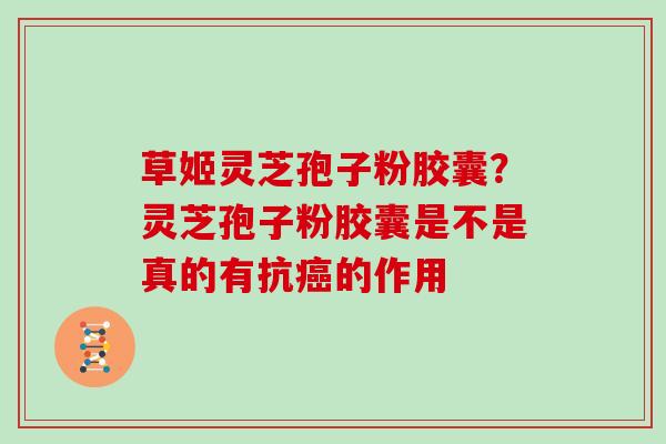草姬灵芝孢子粉胶囊?灵芝孢子粉胶囊是不是真的有抗癌的作用