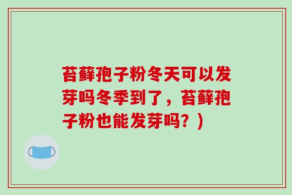 苔藓孢子粉冬天可以发芽吗冬季到了,苔藓孢子粉也能发芽吗?)