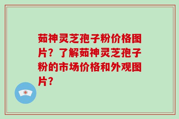 茹神灵芝孢子粉价格图片?了解茹神灵芝孢子粉的市场价格和外观图片?