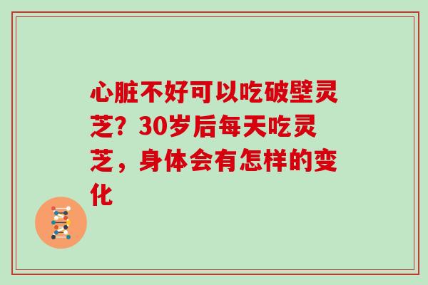 心脏不好可以吃破壁灵芝？30岁后每天吃灵芝，身体会有怎样的变化