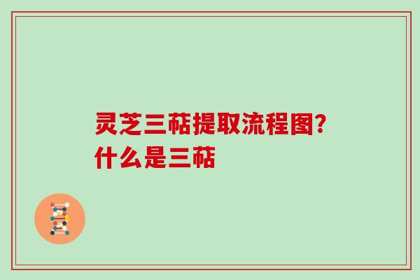 灵芝三萜提取流程图?什么是三萜
