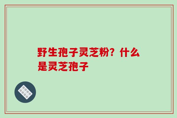 野生孢子灵芝粉?什么是灵芝孢子