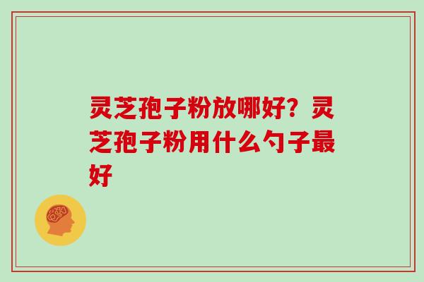 灵芝孢子粉放哪好？灵芝孢子粉用什么勺子最好