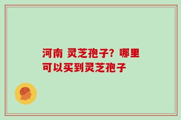 河南 灵芝孢子?哪里可以买到灵芝孢子