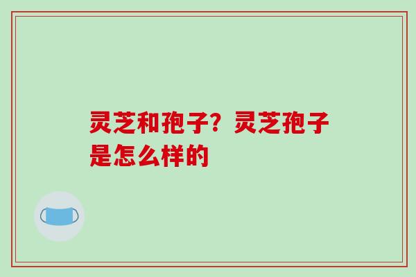 灵芝和孢子？灵芝孢子是怎么样的