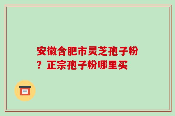 安徽合肥市灵芝孢子粉?正宗孢子粉哪里买