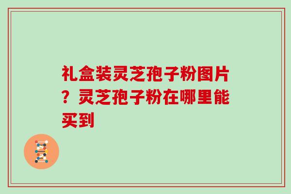 礼盒装灵芝孢子粉图片?灵芝孢子粉在哪里能买到