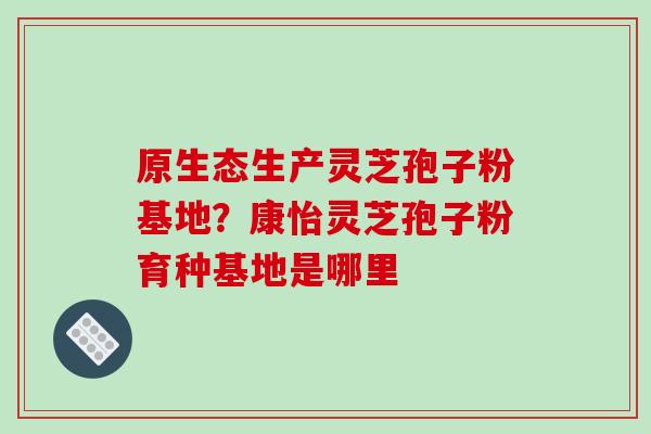 原生态生产灵芝孢子粉基地?康怡灵芝孢子粉育种基地是哪里