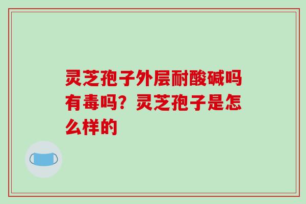 灵芝孢子外层耐酸碱吗有毒吗？灵芝孢子是怎么样的