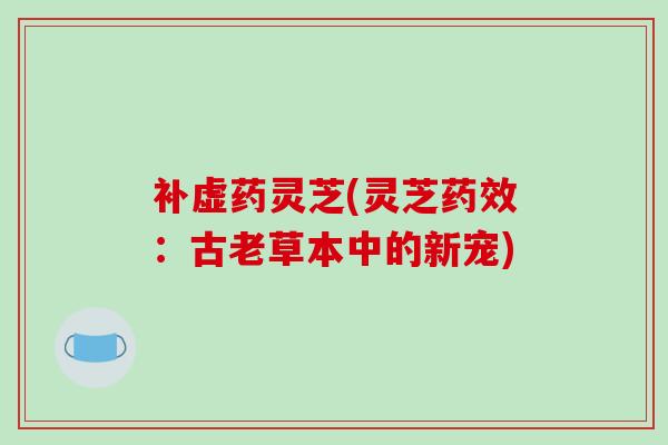 补虚药灵芝(灵芝药效:古老草本中的新宠)