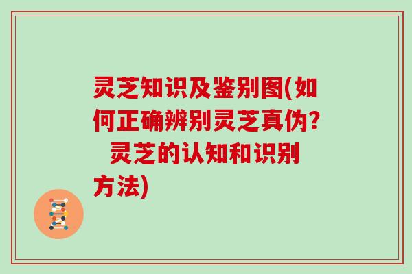 灵芝知识及鉴别图(如何正确辨别灵芝真伪? 灵芝的认知和识别方法)
