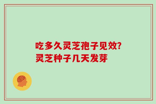 吃多久灵芝孢子见效?灵芝种子几天发芽