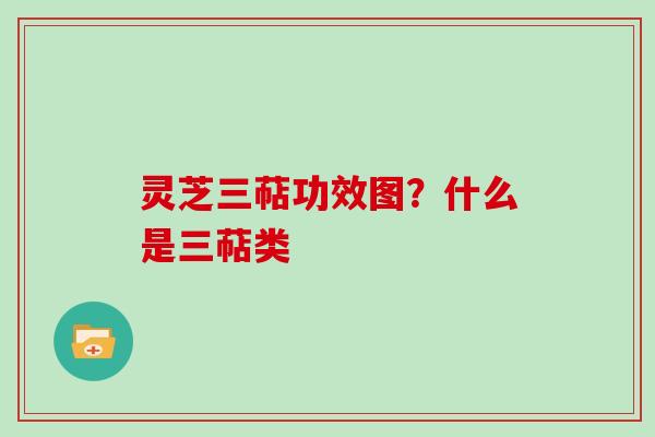 灵芝三萜功效图？什么是三萜类