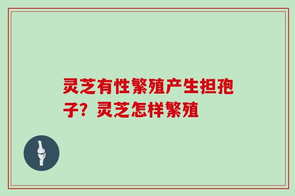 灵芝有性繁殖产生担孢子?灵芝怎样繁殖