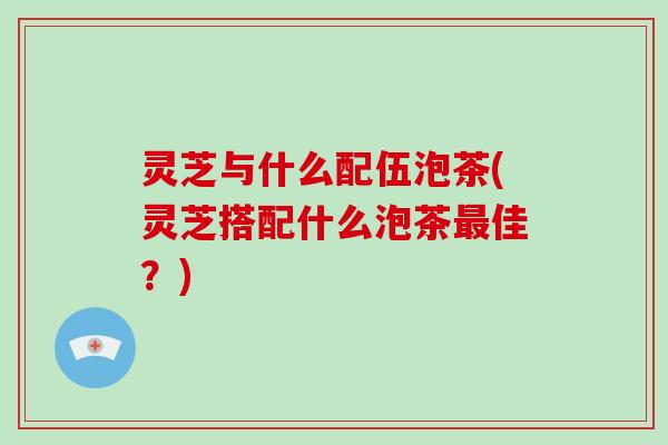 灵芝与什么配伍泡茶(灵芝搭配什么泡茶最佳?)