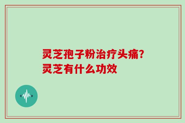 灵芝孢子粉治疗头痛？灵芝有什么功效