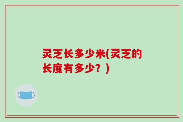灵芝长多少米(灵芝的长度有多少?)