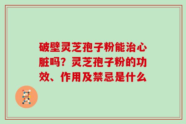 破壁灵芝孢子粉能治心脏吗？灵芝孢子粉的功效、作用及禁忌是什么