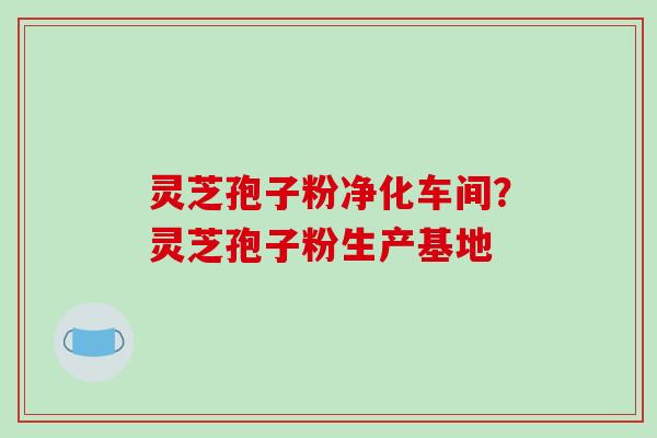 灵芝孢子粉净化车间？灵芝孢子粉生产基地
