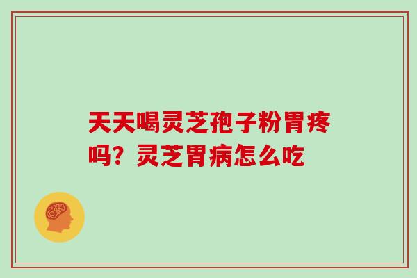 天天喝灵芝孢子粉胃疼吗？灵芝胃病怎么吃