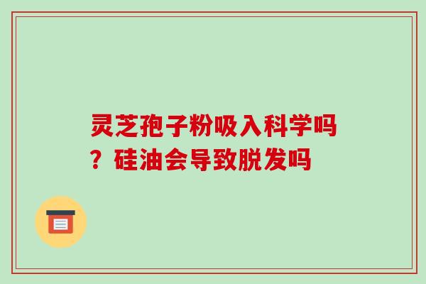 灵芝孢子粉吸入科学吗?硅油会导致脱发吗