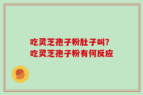 吃灵芝孢子粉肚子叫？吃灵芝孢子粉有何反应