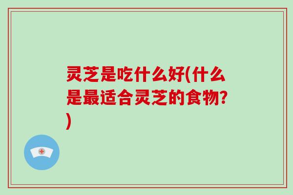 灵芝是吃什么好(什么是最适合灵芝的食物?)
