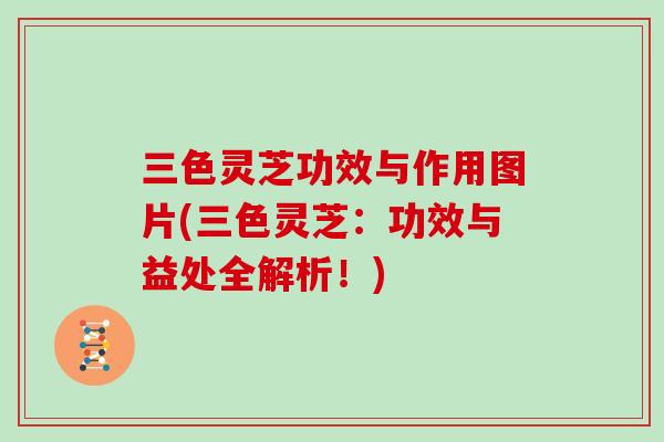三色灵芝功效与作用图片(三色灵芝:功效与益处全解析!)