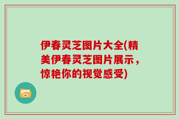 伊春灵芝图片大全(精美伊春灵芝图片展示,惊艳你的视觉感受)