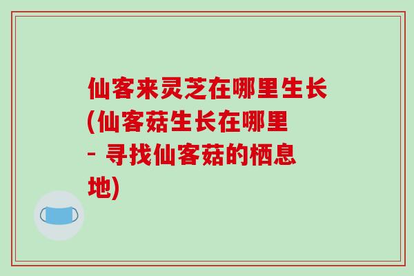 仙客来灵芝在哪里生长(仙客菇生长在哪里 - 寻找仙客菇的栖息地)